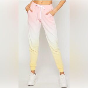 Reflex Ombre Pink to Yellow Jogger Pants